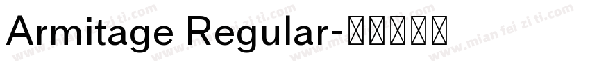 Armitage Regular字体转换